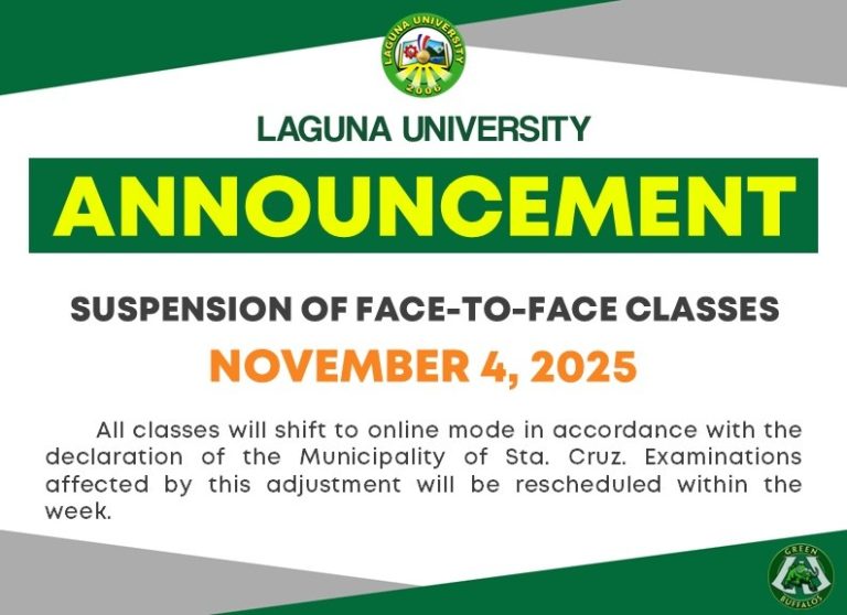 Date Posted: November 4, 2025  |  Source: Laguna University Official FB page
