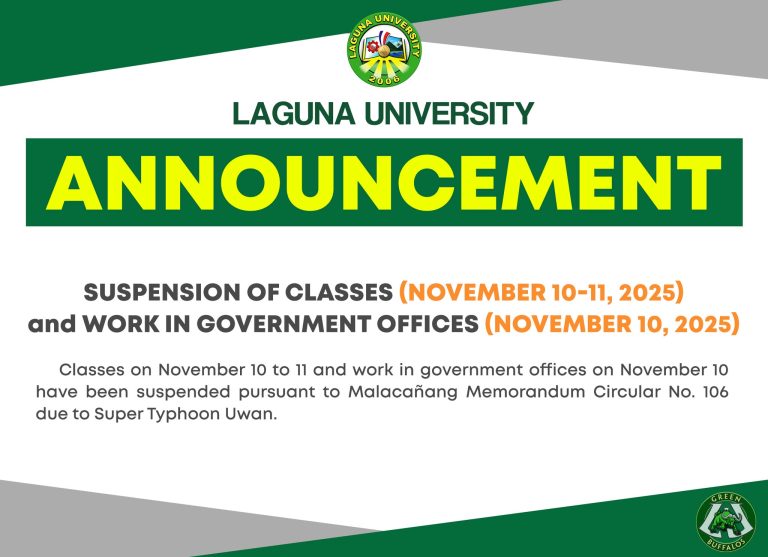 Date Posted: November 9, 2025  |  Source: Laguna University Official FB page