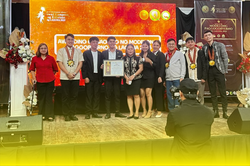 Exemplifying Youth Leadership: LU-YES Wins Gold Seal Award in Gawad Kampeon ng Kabataan ng Laguna 2025