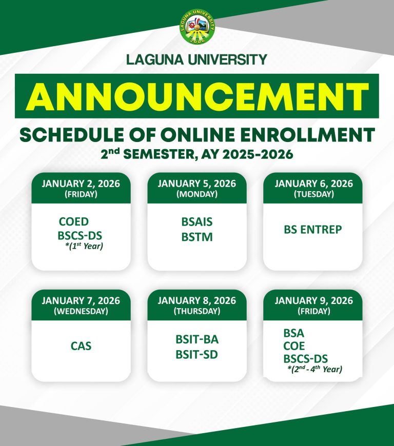 Date Posted: December 1, 2025  |  Source: Laguna University Official FB page